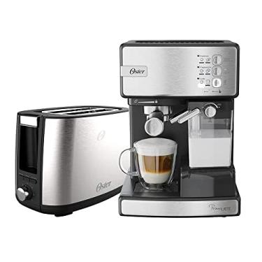 Imagem de Kit Inox Cafeteira Espresso Nova Primalatte e Torradeira Oster - 220V