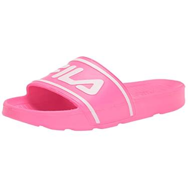 Imagem de Fila Sandália feminina elegante Slide St, Knockout rosa/branco, 10