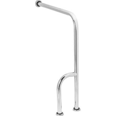 Imagem de Barra De Apoio Para Sanitário Chão E Parede 70x80cm Direito