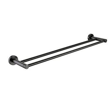 Imagem de Acessórios de Ferragens para Banheiro Cinza Dourado Escovado Gancho de Toalha Barra de Toalha Anel Suporte de Lenço de Papel Prateleira Suporte de escova de dentes, Barra de toalha cinza B