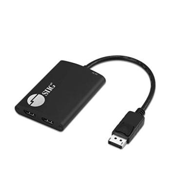 Imagem de SIIG 1X2 Displayport [Dp] 1.2 A 4K 30Hz Dual HDMI Divisor Múltiplo E Adaptador De Múltiplos Inclui O Modo De Exibição Estendido - 2 Port Mst Hub Para Pc Ou Laptop, (Para Windows, Não Macos) Ce-Dp0K11-