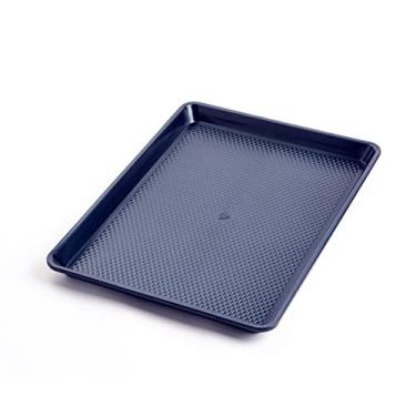 Imagem de Blue Diamond Assadeira Bakeware de cerâmica infundida com diamante, 45,7 cm x 33 cm, meia assadeira, pode ser lavada na lava-louças e no freezer, sem PFAS, azul