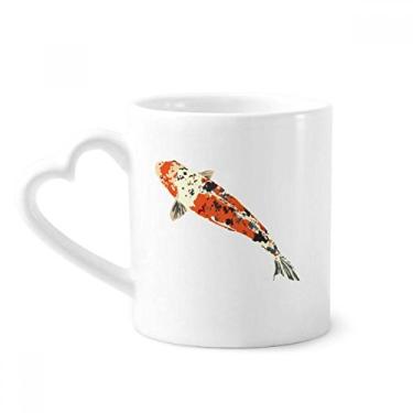Imagem de Caneca Tradition Chinese Lucky Fish Caneca de café cerâmica copo de coração de vidro