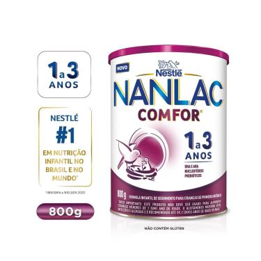 Imagem de Fórmula Infantil Nanlac Comfor Nestlé 1 a 3 anos 800g 800g