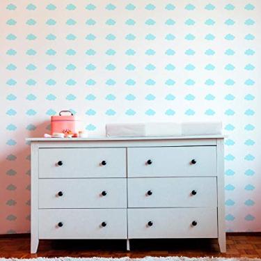 Imagem de Kit Adesivos de Parede Nuvens-vermelho -g