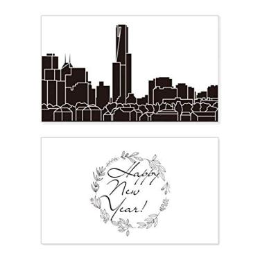 Imagem de Austrália – Marca-céus de Ano-Novo – Cartão de felicitações – Bless Message Present