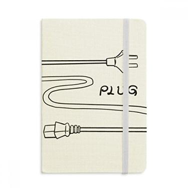 Imagem de Caderno de desenho manual com orifício duplo, capa dura de tecido oficial