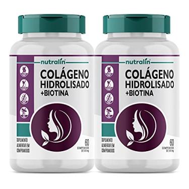 Imagem de Combo 2 Colageno Hidrolisado 500mg Cabelo Pele Unha 60 Cap Nutralin