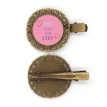 Imagem de Yangtze River Wuhu Sign Art Deco Presente Fashion Hairdress Broche Clipe de cabelo Presilha