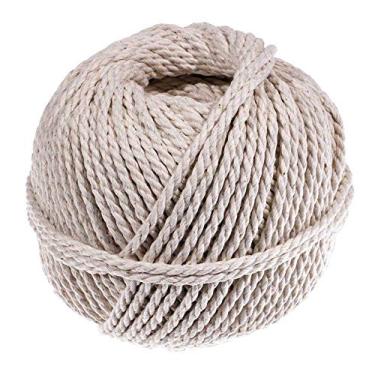 Imagem de Corda Macramé – Corda da Costa Oeste – 100% fio de algodão natural – suprimentos de algodão e macramé – para jardinagem, cozinhar, amarrar, artesanato, acampamento, feixes, #72 - 17oz (3mm x 200 feet), 1