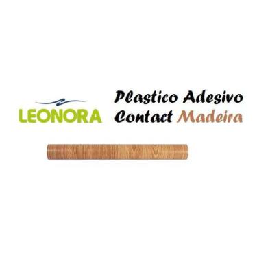 Imagem de Papel Adesivo Tipo Contact Rolo 45cm X 10M 79061 Madeira - Leonora