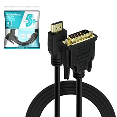 Imagem de Cabo Dvi Info - Dvi 24+1 + Hdmi Macho - Preto - 3M