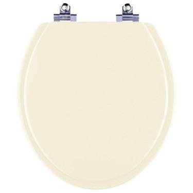 Imagem de Assento Sanitário Laqueado Soft Close Parati Bege Claro para vaso Logasa