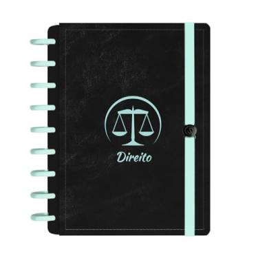 Imagem de Caderno Disco Médio Profissão 140F M+ Turquesa Direito