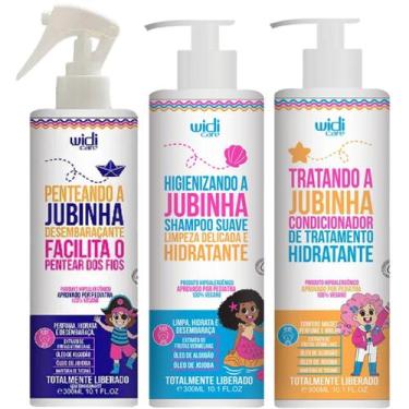 Imagem de Kit Jubinha Widi Care Shampoo + Condicionador + Spray Desembaraçante H