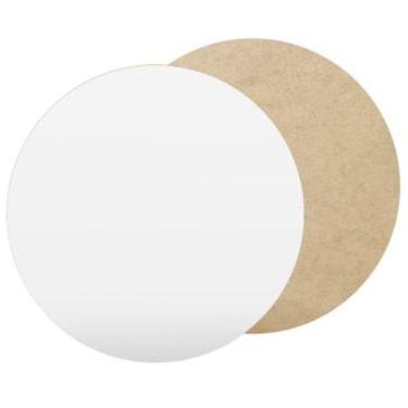 Imagem de Cake Board 18cm Prato de Bolo Para Confeitaria em Mdf Branco Kit Com 10