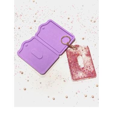 Imagem de Confeitaria dos Moldes, R319 Molde de silicone porta cartão resina decoração