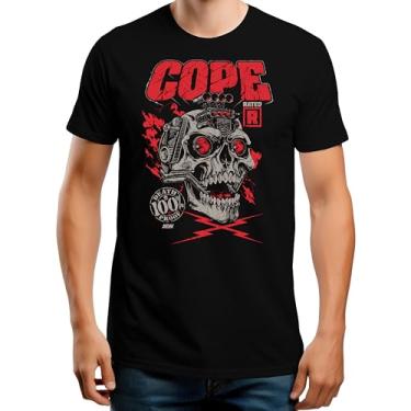 Imagem de AEW Adam Copeland - Camiseta High Octane (Exclusivo da Amazon), Preto, 3G