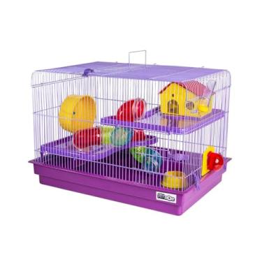 Imagem de JEL PLAST GAIOLA PARA HAMSTER BIG SPACE 2 ANDARES - LILÁS, GRANDE