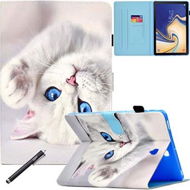 Imagem de Capa para Galaxy Tab S4 de 10,5 polegadas com suporte para lápis, capa antiderrapante de couro premium Newshine para tablet Samsung Galaxy Tab S4 de 10,5 polegadas 2018 (SM-T830/T835/T837), fofa