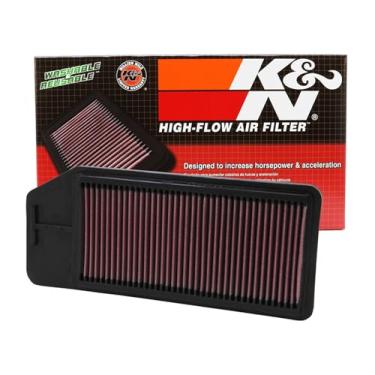 Imagem de K&N Filtro de ar esportivo: reutilizável, lavável, premium, filtro de ar de carro de substituição: compatível com Accord 03-07 2.4 33-2276