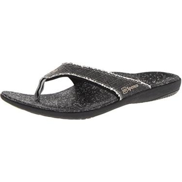 Imagem de Spenco Sandália masculina de lona Yumi, Preto, 39