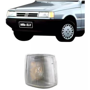 Imagem de Par Lanterna Dianteira Pisca Fiat Uno Prêmio Fiorino 1991 a 2002 Cristal