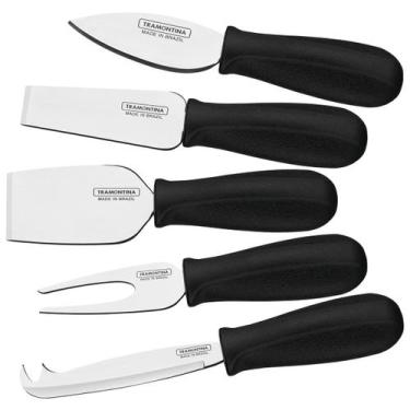 Imagem de Jogo para queijo 5 peças Tramontina, Inox