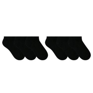 Imagem de 6 Pares De Meias Esportiva Selene Sapatilha Punho Elástico Conforto, P