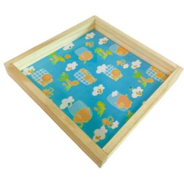 Imagem de Bandeja em Pínus Personalizada Bebê Menino/Menina - Dóia Kids, Bandeja