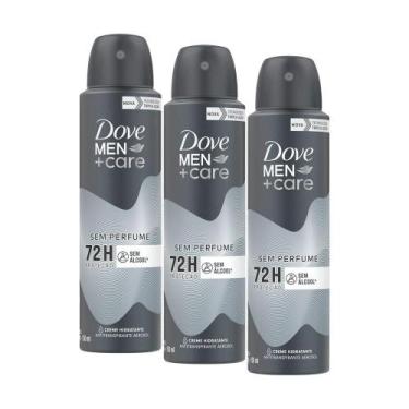 Imagem de Kit 3 Desodorantes Aerosol Dove Men+Care Sem Perfume 150ml