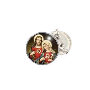 Imagem de Boton Jesus Cristo e Maria Santíssima - RECANTO ASTRAL