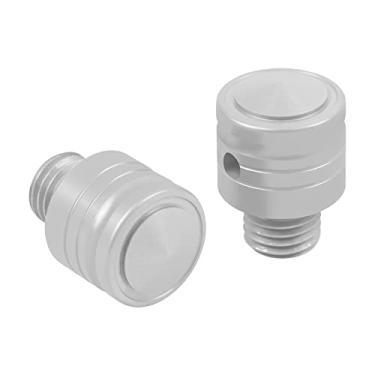 Imagem de HAONEL Plugues universais para espelho de motocicleta M10 x 1,25 mm prata compatível com MSX125 GROM 2022 GROM 125 MSX 125 2013-2022 parafusos de alumínio CNC para espelho de motocicleta (pacote com