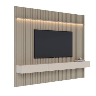 Imagem de Home Ripado Flow 2.8 LED Gianduia com Off White - MóveisAqui - Imcal M