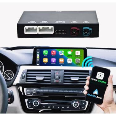 Imagem de Adaptador Airplay Android Auto Wireless CarPlay Moldule Box Mirror Link GPS para BMW 1 2 3 4 5 6 7 Series e X3 X4 X5 X6 NBT Original System