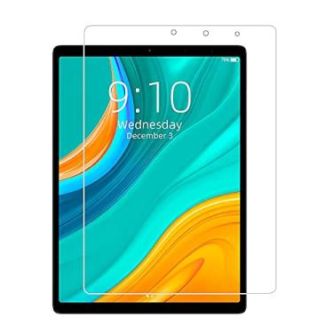 Imagem de Zshion Protetor de tela compatível com CHUWI Hipad Plus, película protetora de vidro temperado de dureza 9H com resistente a arranhões, antiimpressões digitais, transparente, transparente