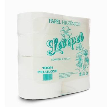 Imagem de Papel Higiênico Rolao 100% Branco Puro C/8 Rolos - Levepel