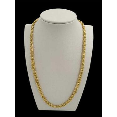 Imagem de Cordão 5mm friso feminino - banhado a ouro 18k - Tojoia18K, 45cm