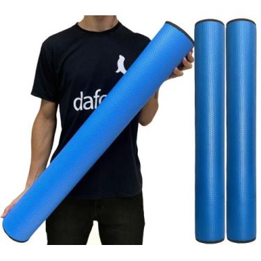 Imagem de Kit 2 Rolos Massagem Liberação Miofascial 90x12cm DF1079 Azul Royal Da