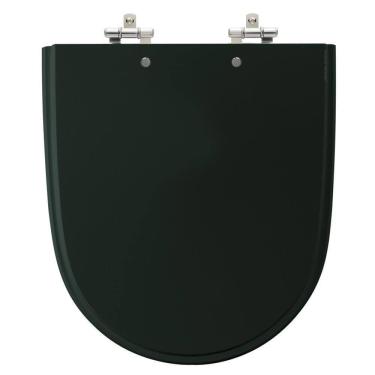 Imagem de Assento Laqueado Mondiale Verde Petróleo Tampa Vaso Celite