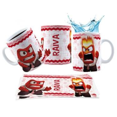 Imagem de Caneca 325ml Divertidamente 2 Personagens Tristeza Ansiedade - LARANJA