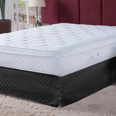 Imagem de Saia Box  Casal Matelada com Laço 1 Peça Preta - Vigui