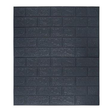 Imagem de Placa Decorativa 3d 70cm X 77cm Preta