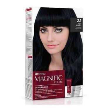 Imagem de Coloração Creme Magnific Color 2.1 Preto Azulado Amend