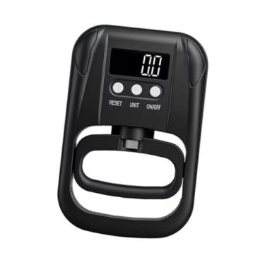 Imagem de Dynwave Testador eletrônico de força de preensão, medição de força da mão, dinamômetro de mão estável, aderência digital para acessórios de treino esportivo, Preto