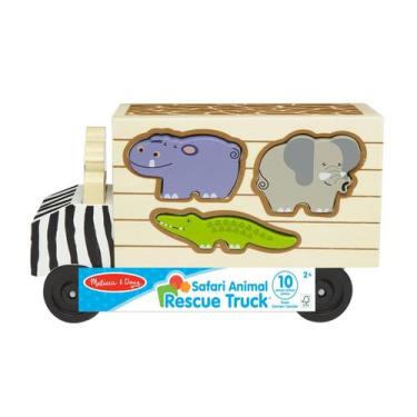 Imagem de Brinquedo Caminhão de Madeira Safari Resgate Melissa & Doug