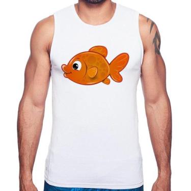 Imagem de Regata Peixinho Brinquedo - Foca na Moda, Branco, GGG
