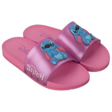 Imagem de Chinelo Infantil Menina Slide Gaspea Casual Dia a Dia Passeio Escola Conforto Disney Grendene Kids 22994