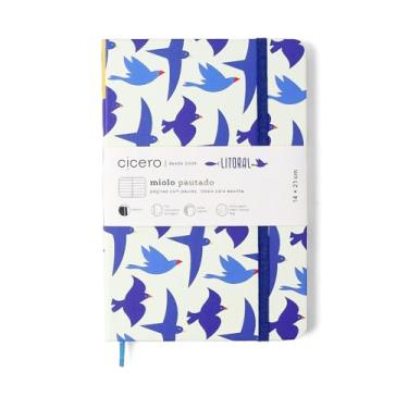 Imagem de CADERNETA CICEROS LITORAL PAUTADO 14X21 REVOADA OFF WHITE