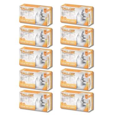 Imagem de Luva de Látex Com Pó Tamanho P Descartável Caixa c/ 10x100 Unidades Procedimento Higiene Proteção Mãos